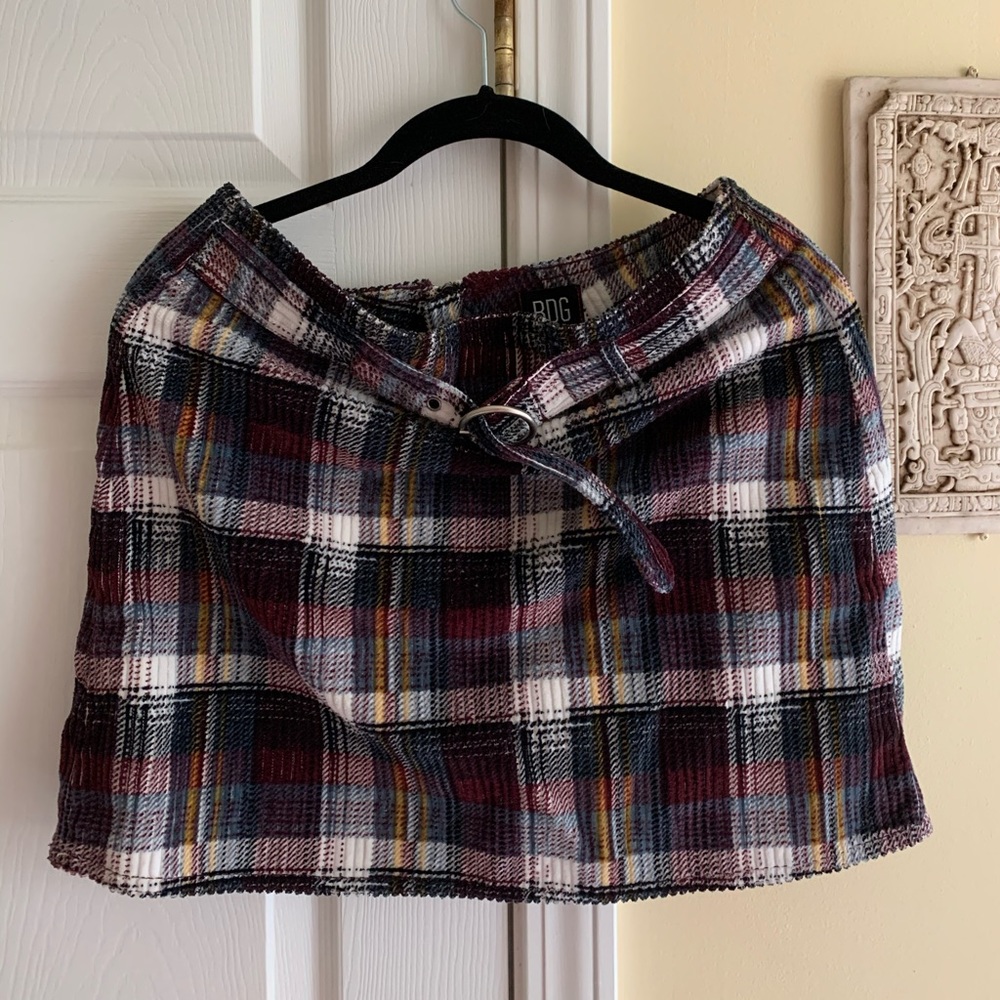Urban plaid skirt
